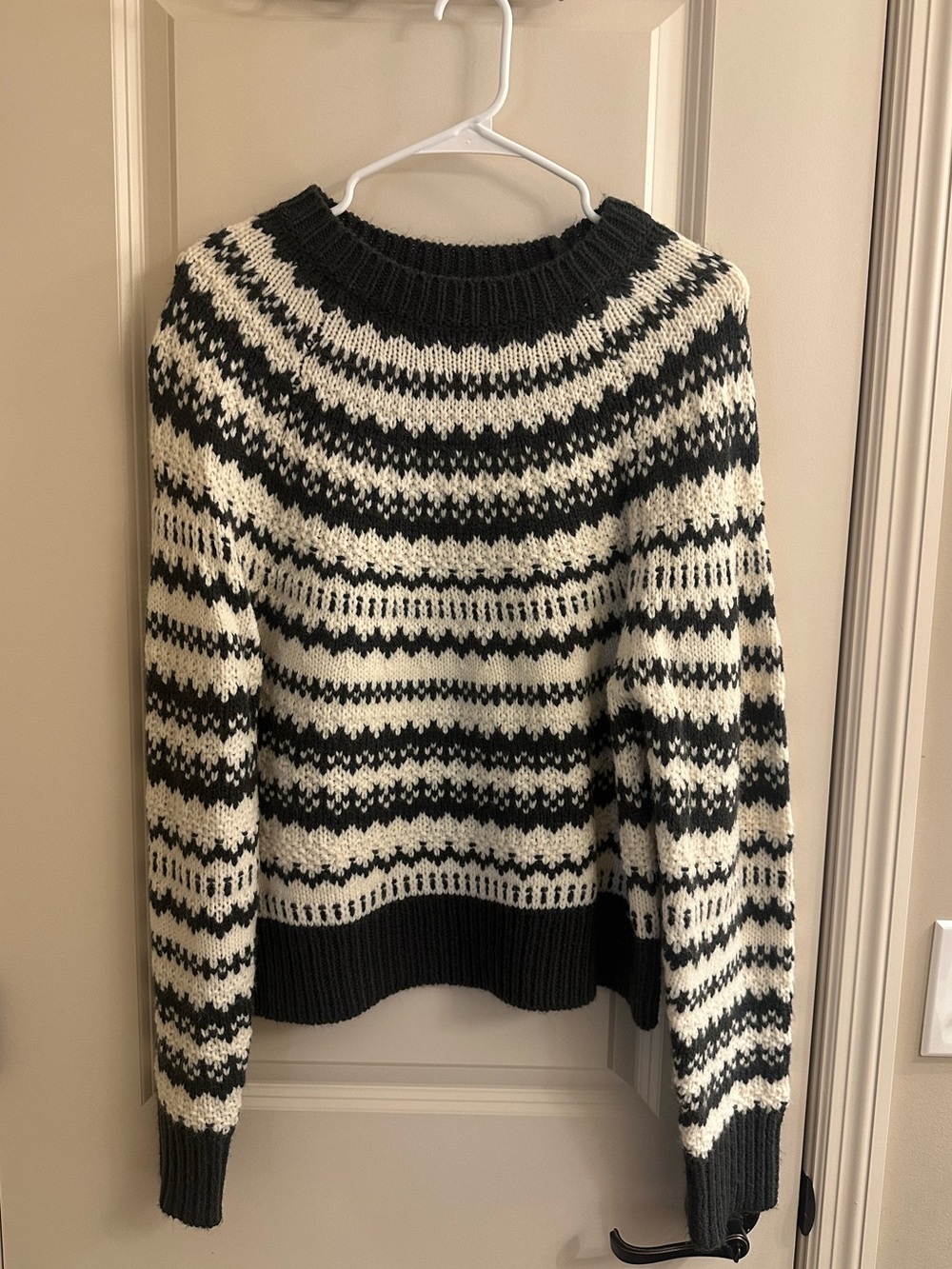 American Eagle Chunky Raglan Fairisle Sweater | Like New | Size M